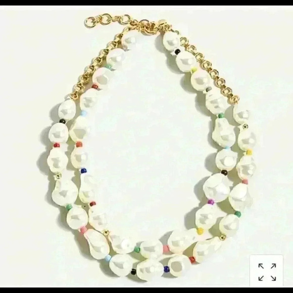 J Crew Rainbow Pop Pearl Necklace - Picture 6 of 6